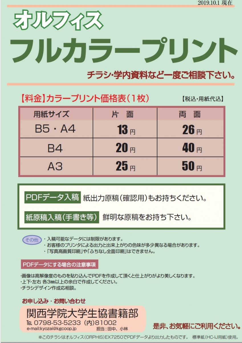 激安正規品 データ印刷 データ出力 ネット印刷 出力 チラシ 刷る